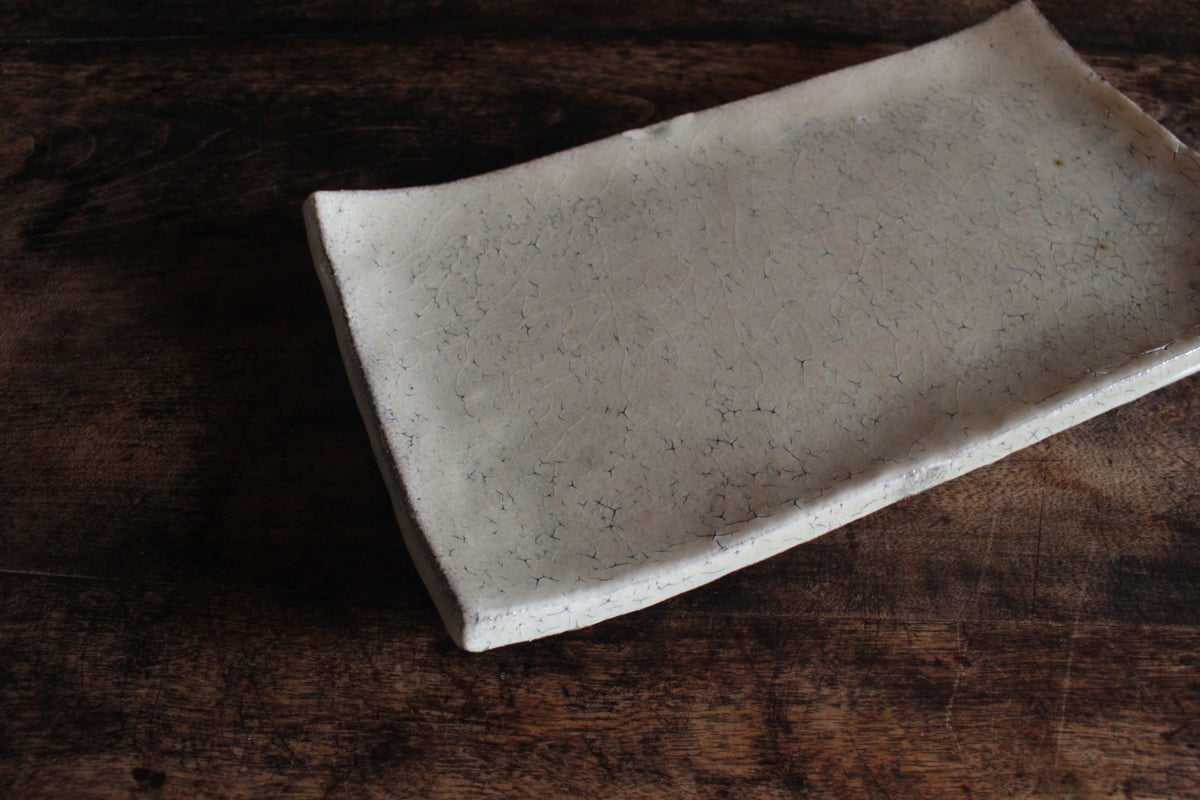 信楽焼　粉引線彫長々皿 信楽焼 粉引線彫長々皿 信楽焼 粉引線彫長々皿 - メルカリ