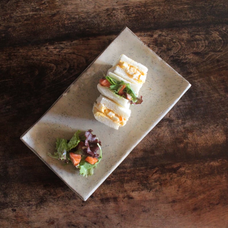 粉引長方皿L | うつわ 吉澤直樹&遠藤薫