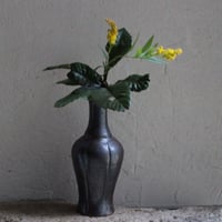 褐色ノアール　花器  ｃ