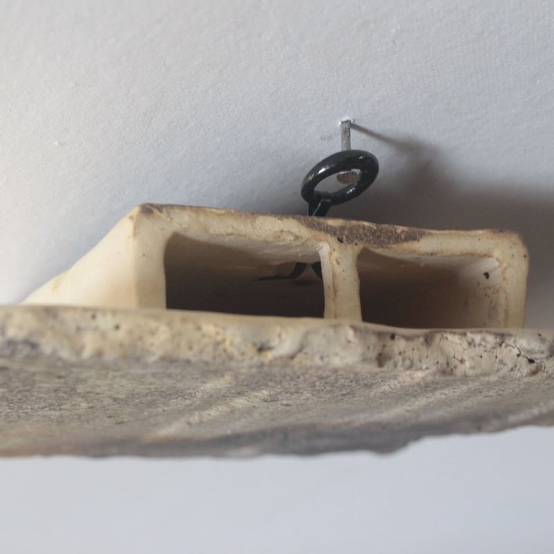 焼締壁飾り 掛花入 スクエアtype1 | うつわ 吉澤直樹&遠藤薫