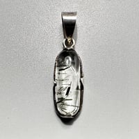 【ガネッシュヒマール産】アクチノライトイン天然ヒマラヤ水晶 シルバー925ペンダントトップ/ Ganesh Himal Actinolite in Himalayan Quartz