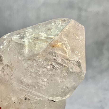 カイラス産】天然ヒマラヤ水晶革紐付きペンダント②/Kailash Himalayan Quartz Pendant