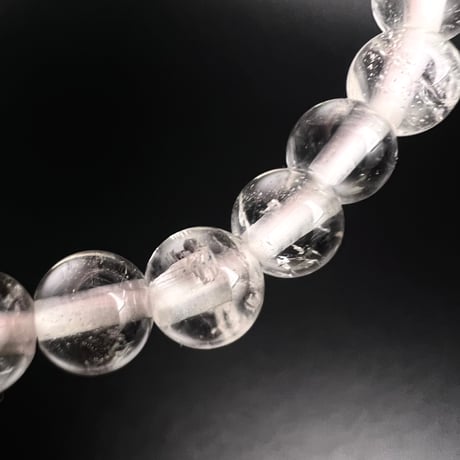 【アンナプルナ産】"手磨き加工"天然ヒマラヤ水晶ブレスレット6mm内径16cm/Annapurna Himalayan Quartz  Bracelet