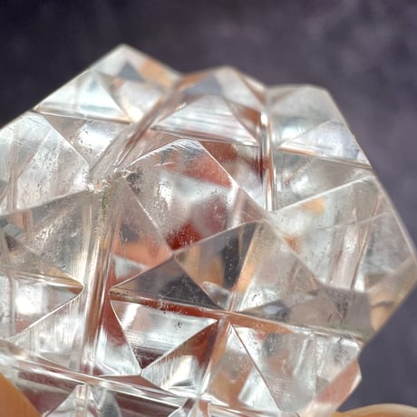 【マニハール産】 天然ヒマラヤ水晶"ピラミッドキューブ"①/Manihar Himalayan Quartz "Pyramid Cube"