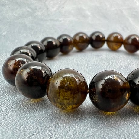 ネパール産🇳🇵ヒマラヤドラバイトトルマリン ブレスレット10.5mm内径15/Nepal Himalayan dravite tourmaline Bracelet