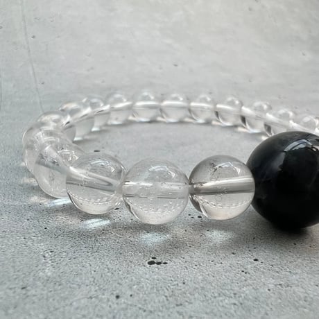 【デザインブレスレット】ガネッシュヒマール天然ヒマラヤ水晶デザインブレスレット/Ganesh Himal Himalayan Quartz Design Bracelet