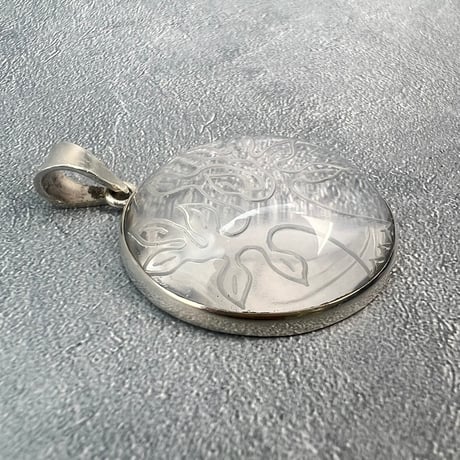【ガネッシュヒマール産】天然ヒマラヤ水晶"ツリーオブライフ"S/Vペンダントトップ①/Ganesh Himal "Tree of Life"Pendant Top
