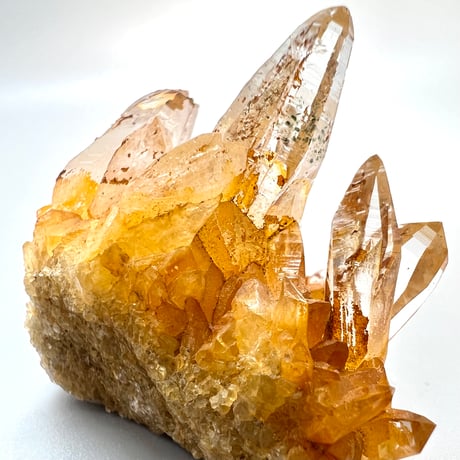 【ガネッシュヒマール産】リモナイトイン天然ヒマラヤ水晶クラスター/Ganesh Himal Limonite in Himalayan Quartz Cluster