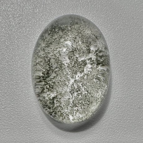 【ガネッシュヒマール産】クローライトイン天然ヒマラヤ水晶"手磨き加工" ルース/Ganesh Himal Chlorite in Himalayan Quartz Loose