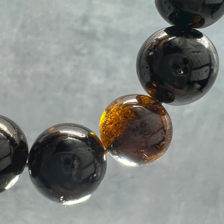 ネパール産🇳🇵ヒマラヤドラバイトトルマリン ブレスレット11~12mm内径16/Nepal Himalayan dravite tourmaline Bracelet