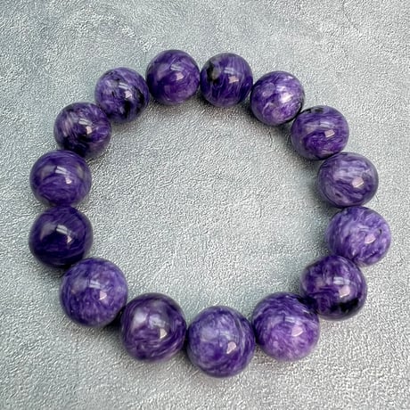 チャロアイトブレスレット14mm内径17cm/Charoite Bracelet