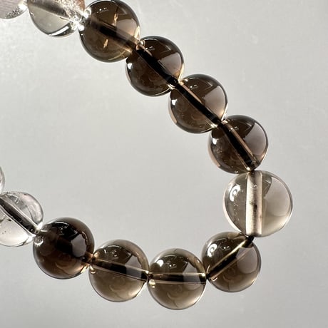 ガウリシャンカール産天然ヒマラヤスモーキークォーツ デザインブレスレット/ Gaurishankar SmokyQuartz Design Bracelet