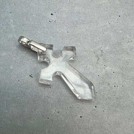 【ガネッシュヒマール産】天然ヒマラヤ水晶クロスペンダントトップ⑩/Ganesh Himal Himalayan Quartz Cross Pendant Top