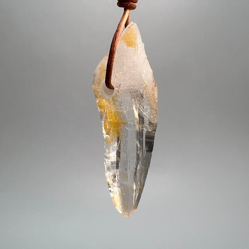 ガネッシュヒマール産】天然ヒマラヤ水晶ペンダントトップ⑧