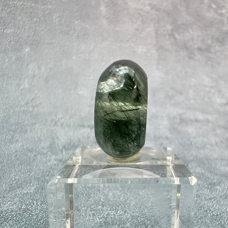 【ガネッシュヒマール産】アクチノライトイン天然ヒマラヤ水晶 タイヤ型ビーズ①/Ganesh Himal Actinolite in Himalayan Quartz Tire beads