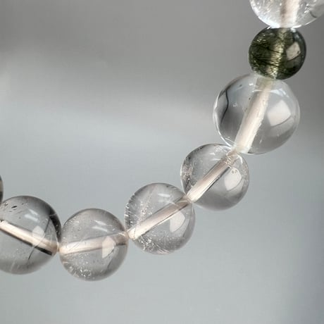 【デザインブレスレット】カイラス×ガネッシュヒマール天然ヒマラヤ水晶デザインブレスレット/Kailash×Ganesh Himal Himalayan Quartz Design Bracelet