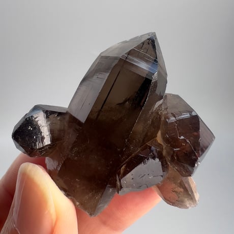 【ガウリシャンカール産】天然ヒマラヤスモーキークォーツクラスター GauriShankar Himalayan Smoky Quartz Cluster
