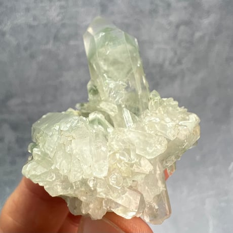 【マナスル産】クローライトイン天然ヒマラヤ水晶①/Manaslu Chlorite in Himalayan Quartz