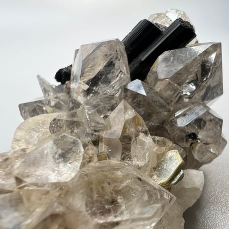 【ガネッシュヒマール産】ブラックトルマリンイン天然ヒマラヤ水晶/Ganesh Himal Himalayan Quartz