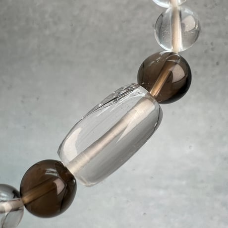 【デザインブレスレット】ガネッシュヒマール×ガウリシャンカール天然ヒマラヤ水晶/Ganesh Himal×GauriShankar Himalayan Quartz Design Bracelet