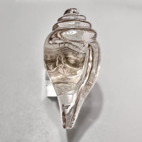 Gauri Shankar Smoky Quartz / ガウリシャンカール スモーキークォーツ ガネーシャ彫り 法螺貝