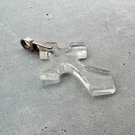 【ガネッシュヒマール産】天然ヒマラヤ水晶クロスペンダントトップ⑦/Ganesh Himal Himalayan Quartz Cross Pendant Top