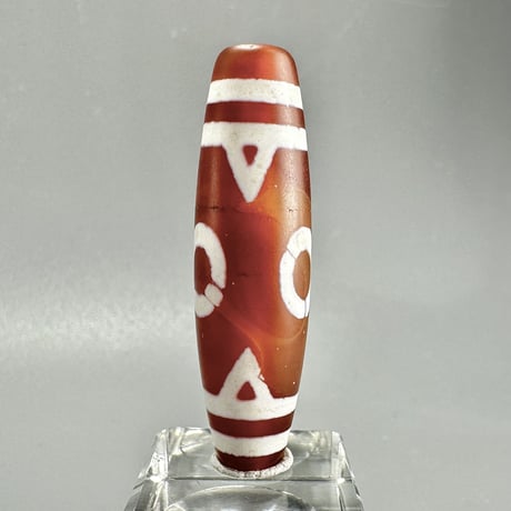 天珠 （めのう）/ カーネリアン ③ Dzi Beads Carnelian