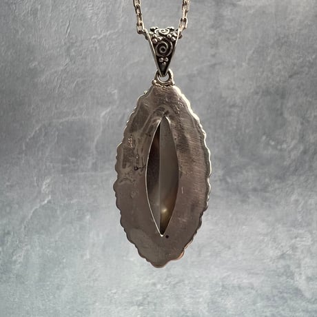 【ガウリシャンカール産】天然ヒマラヤスモーキークォーツ シルバー925ペンダントトップ/GauriShankar Smoky Quartz Silver925 Pendant Top