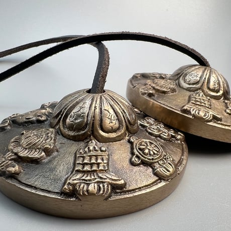 【ティンシャ】アスタマンガル(7cm)/Tingsha Ashtamangala🇳🇵made in Nepal
