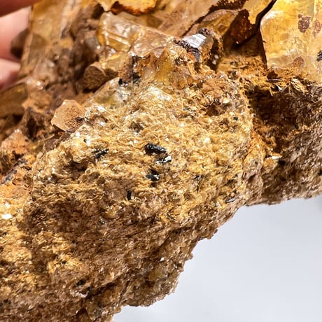 【ガネッシュヒマール産】リモナイトイン天然ヒマラヤ水晶クラスター/ Ganesh Himal Limonite in Himalayan Quartz Cluster