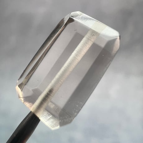【ガウリシャンカール産】天然ヒマラヤスモーキークォーツ"手磨き加工"スクエアビーズ⑥/Gaurishankar Himalayan Smoky Quartz Square Beads