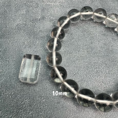 【ガネッシュヒマール産】天然ヒマラヤ水晶"手磨き加工"スクエアビーズ⑥/Ganesh Himal  Himalayan Quartz Square Beads