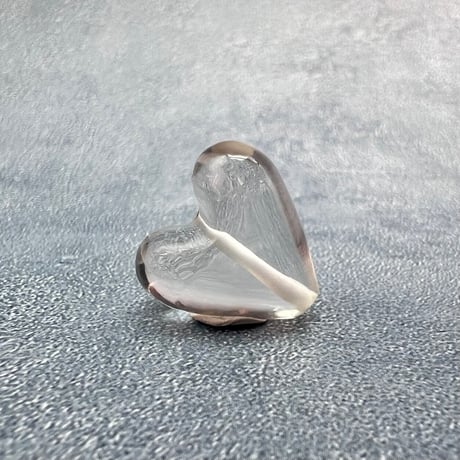 【ガウリシャンカール産】天然ヒマラヤスモーキークォーツ"手磨き加工"ハート型ビーズ③/Gaurishankar Himalayan Smoky Quartz Heart Beads