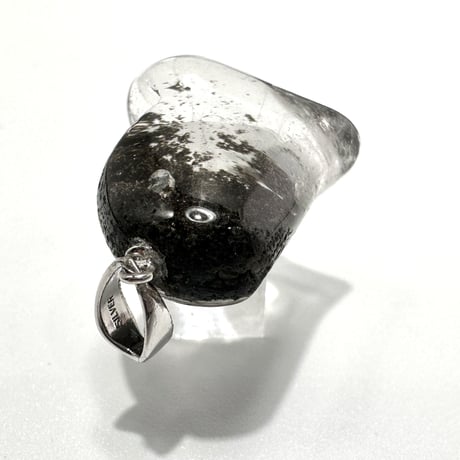 【ガネッシュヒマール産】クローライトイン天然ヒマラヤ水晶ハート型ペンダントトップ/GaneshHimal Chlorite in Himalayan Quartz Heart Pendant Top