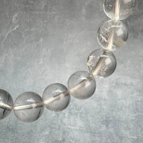 【ガネッシュヒマール産】天然ヒマラヤ水晶ブレスレット9.6~9.9mm内径17cm/Ganesh Himal Himalayan Quartz Bracelet