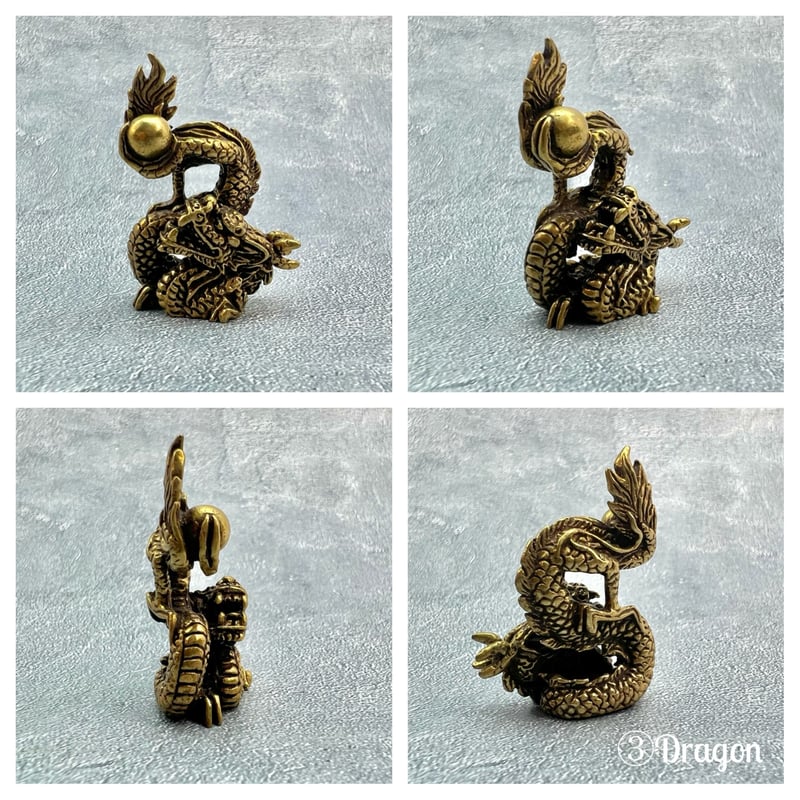 真鍮製ミニ置物【縁起物】A/Brass Mini Statue 