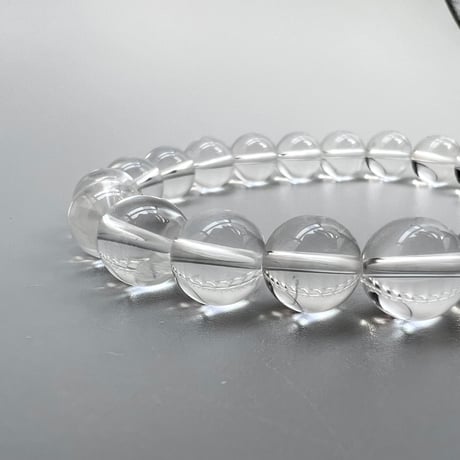 【ハイクオリティー】ガネッシュヒマール産天然ヒマラヤ水晶ブレスレット10mm内径18cm/High Quality Ganesh Himal Himalayan Quartz Bracelet
