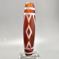 天珠 （めのう）/ カーネリアン ⑤ Dzi Beads Carnelian