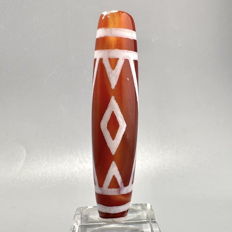 天珠 （めのう）/ カーネリアン ⑤ Dzi Beads Carnelian