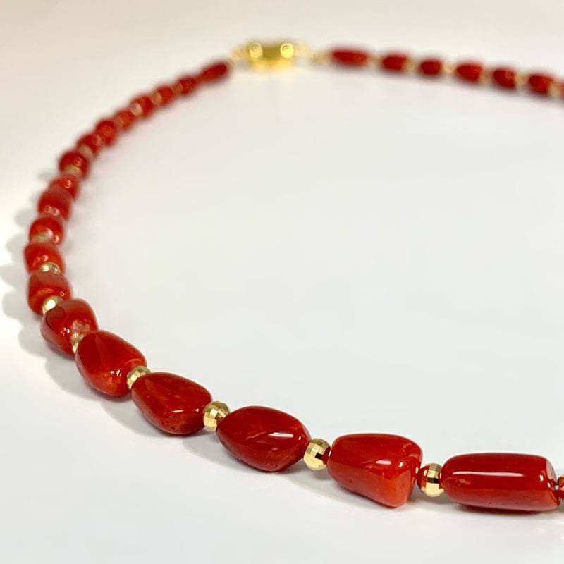 イタリア産赤珊瑚ネックレス🅰️/Red Coral Necklace | RUNTA イタリア産赤珊瑚ネックレス🅰️/Red Coral Necklace | RUNTA