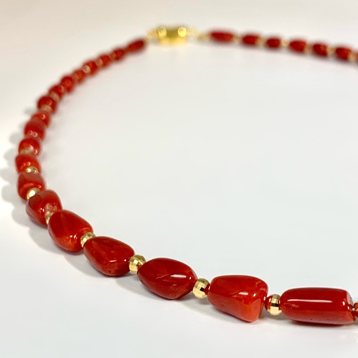 イタリア産赤珊瑚ネックレス?️/Red Coral Necklace | RUNTA