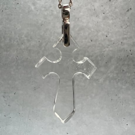 【ガネッシュヒマール産】天然ヒマラヤ水晶クロスペンダントトップ⑩/Ganesh Himal Himalayan Quartz Cross Pendant Top