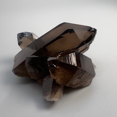 【ガウリシャンカール産】天然ヒマラヤスモーキークォーツクラスター GauriShankar Himalayan Smoky Quartz Cluster