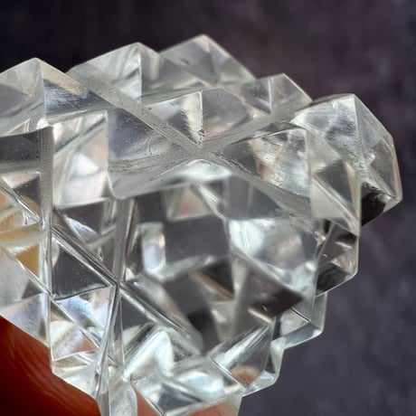 【マニハール産】 天然ヒマラヤ水晶"ピラミッドキューブ"⑦/Manihar Himalayan Quartz "Pyramid Cube"