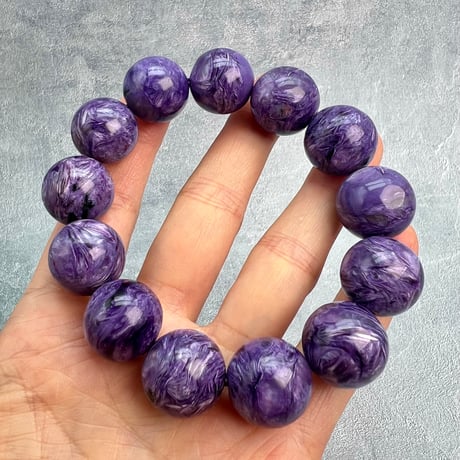 チャロアイトブレスレット18mm内径18cm/Charoite Bracelet