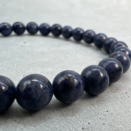 【天然サファイア】ブレスレット(6.8mm内径16cm)①/Sapphire Bracelet