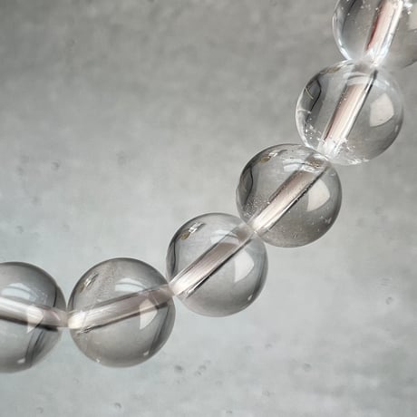 【ガネッシュヒマール産】天然ヒマラヤ水晶"ハート"デザインブレスレット/Ganesh Himal Himalayan Quartz "Heart"Design Bracelet