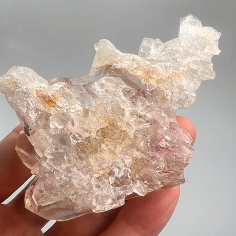 ハイクオリティ【ガネッシュヒマール産】リモナイトイン天然ヒマラヤ水晶クラスター/Ganesh Himal Limonite in Himalayan Quartz