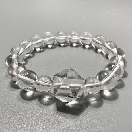 【ガネッシュヒマール産】天然ヒマラヤ水晶デザインブレスレット 内径15/GaneshHimal Design Bracelet