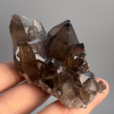 【ガウリシャンカール産】天然ヒマラヤスモーキークォーツクラスター GauriShankar Himalayan Smoky Quartz Cluster